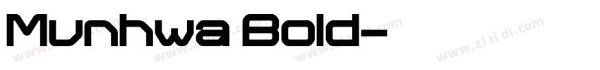 Munhwa Bold字体转换